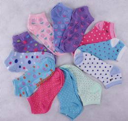 300 Wholesale Women's Assorted Printed Ankle Socks