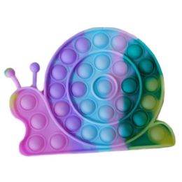 24 Wholesale Push Pop Fidget Toy Pastel Snail