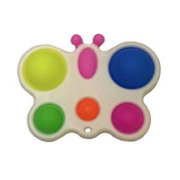 24 Wholesale Push Pop Fidget Toy Jumbo Butterfly With 6 Popper