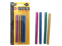144 Wholesale 10pc Glitter Glue Sticks, 5 Asst Colors
