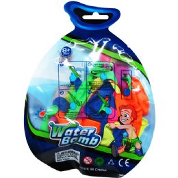 144 Wholesale 100pc Assrt Water Balloon W/ Filler In Pouch Bag