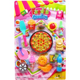 12 Wholesale 22pc Foodie Goodies Play Set On Blister Card