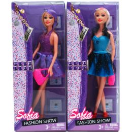 12 Wholesale 11.5" Bendable Sofia Doll W/ Purse