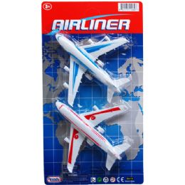 48 Wholesale 2pc 5" P/b Airliners Play Set On Blister Card
