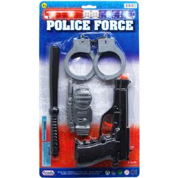 36 Wholesale Clicking Toy Gun W/ Accss On Blister Card, 2 Assrt Styles
