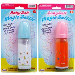 72 Units of Magic Toy Baby Bottle - Girls Toys