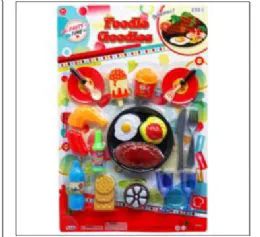12 Wholesale 23pc Foodie Goodies Play Set On Blister Card