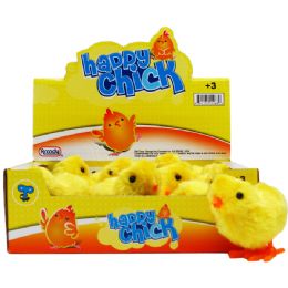 144 Pieces Wind Up Chick In 12 Piece Display Box - Toy Sets