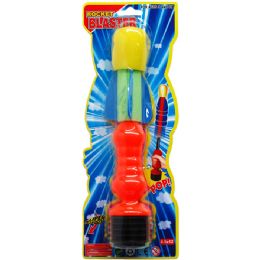 72 of 10" Rocket Launcher On Blister Card, 2 Assorted Colors