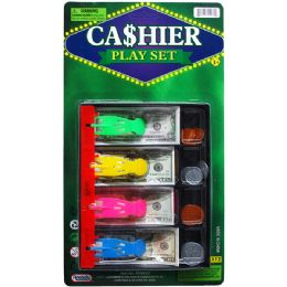 48 of Playing Money Cash Drawer W/ Coins