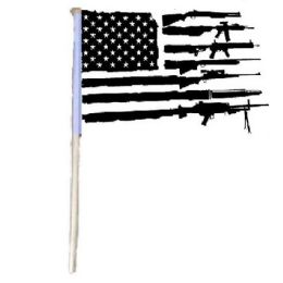 72 Wholesale Flag Black And White Gun