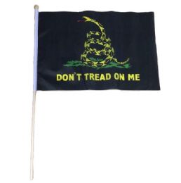 72 Wholesale Flag Black Don't Tread On me
