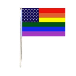 72 Wholesale Flag [rainbow Us Stars