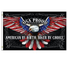 24 Wholesale American Biker Flag Usa Proud