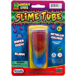 72 Wholesale Metallic Color Slime Tube