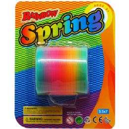 72 Pieces 2.5" Rainbow Magic Spring - Toys & Games