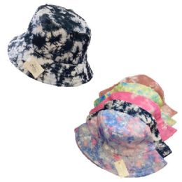 24 Wholesale Bucket Hat TiE-Dye