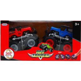 12 of 2PC 5" F/F TRUCKS W/360 SPIN ACTION IN WINDOW BOX