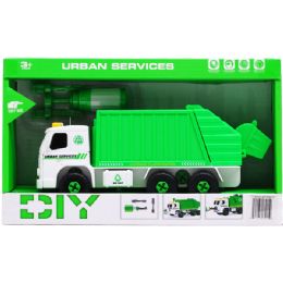12 Pieces 8" B/o Sanitation Truck W/ Screwdriver In Open Box, 2 Assrt - Toy Sets