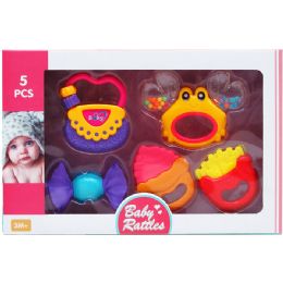 12 of 5pc Baby Rattle Play Set In Window Box