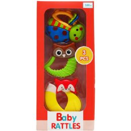 24 Units of 3PC BABY RATTLE PLAY SET - Baby Toys