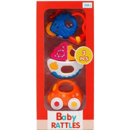 24 Wholesale 3pc Baby Rattle Play Set