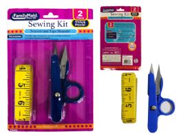 144 Pieces 2pc Scissor & Tape Measure Set - Sewing Supplies