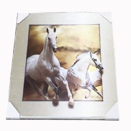 12 Pieces White Horse Canvas Picture - Wall Decor