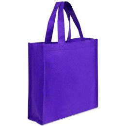100 Wholesale 13x12 Medium Grocery Bag Purple