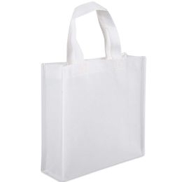 100 Pieces 13x12 Medium Grocery Bag White - Tote Bags & Slings