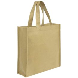 100 Wholesale 13x12 Medium Grocery Bag Khaki