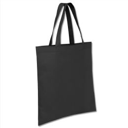 100 Wholesale Promo 15 X 14 Non Woven Tote Bag Black