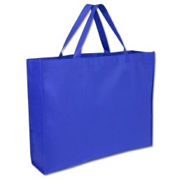 100 Wholesale 19 Inch Non Woven Tote Bag - Blue