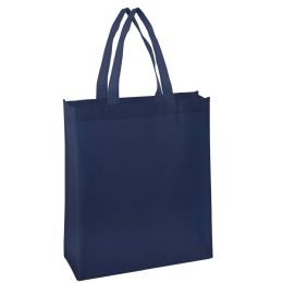 100 Wholesale 15 Inch Grocery Tote Bag - Navy Color Only