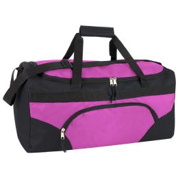24 Pieces 22 Inch Duffel BagS- Pink - Duffel Bags