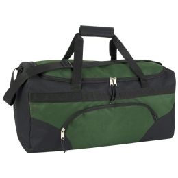 24 Pieces 22 Inch Duffel BagS- Green - Duffel Bags