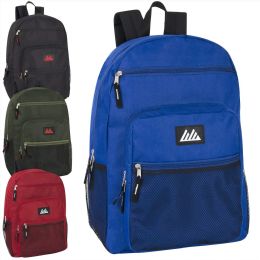 24 Pieces Deluxe Multi Pocket Backpack - Backpacks 18" or Larger
