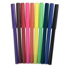 96 Wholesale 10 Pack Of Markers - Assorted Colors