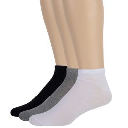 100 Wholesale Men's Cotton Ankle SockS- Asst