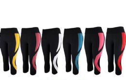 12 Wholesale Womens Stretch Leggings In Assorted Colors