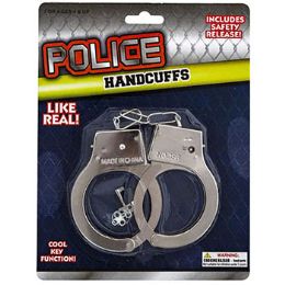 24 Wholesale Handcuff Metal Diecast W/keys