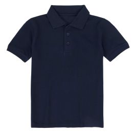24 Pieces Kid's Short Sleeve Polo - NavY- Size 10-12 - School Uniforms