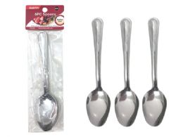 96 Wholesale 6 Piece Stainless Steel Spoons
