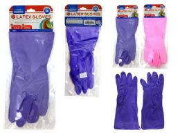 144 of Gloves Latex 1 Pair One Size pk