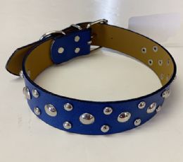 60 Wholesale Large Dog Collar Color Assorted