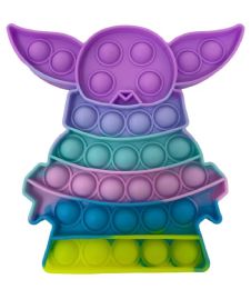 24 Pieces Macaron Yoda Push Pop - Fidget Spinners