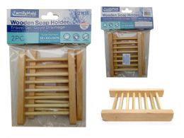 144 of 2pc Soap Holder Wooden