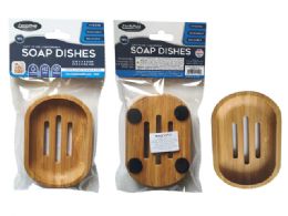 288 Pieces Soap Holder Wooden Oval - Soap Dishes & Soap Dispensers