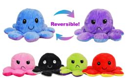 72 Pieces Reversible Plush Octopus - Plush Toys