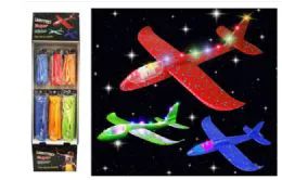 30 Wholesale Lighted Foam Super Glider Airplane In Floor Display